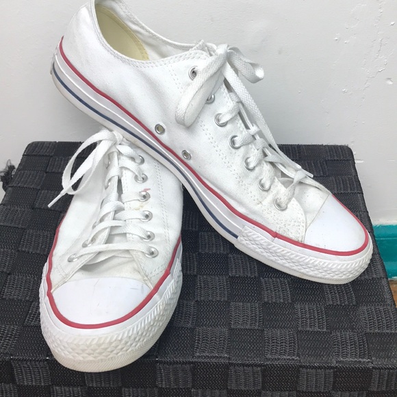 Converse Other - Converse All Star white low tops canvas men sz 12